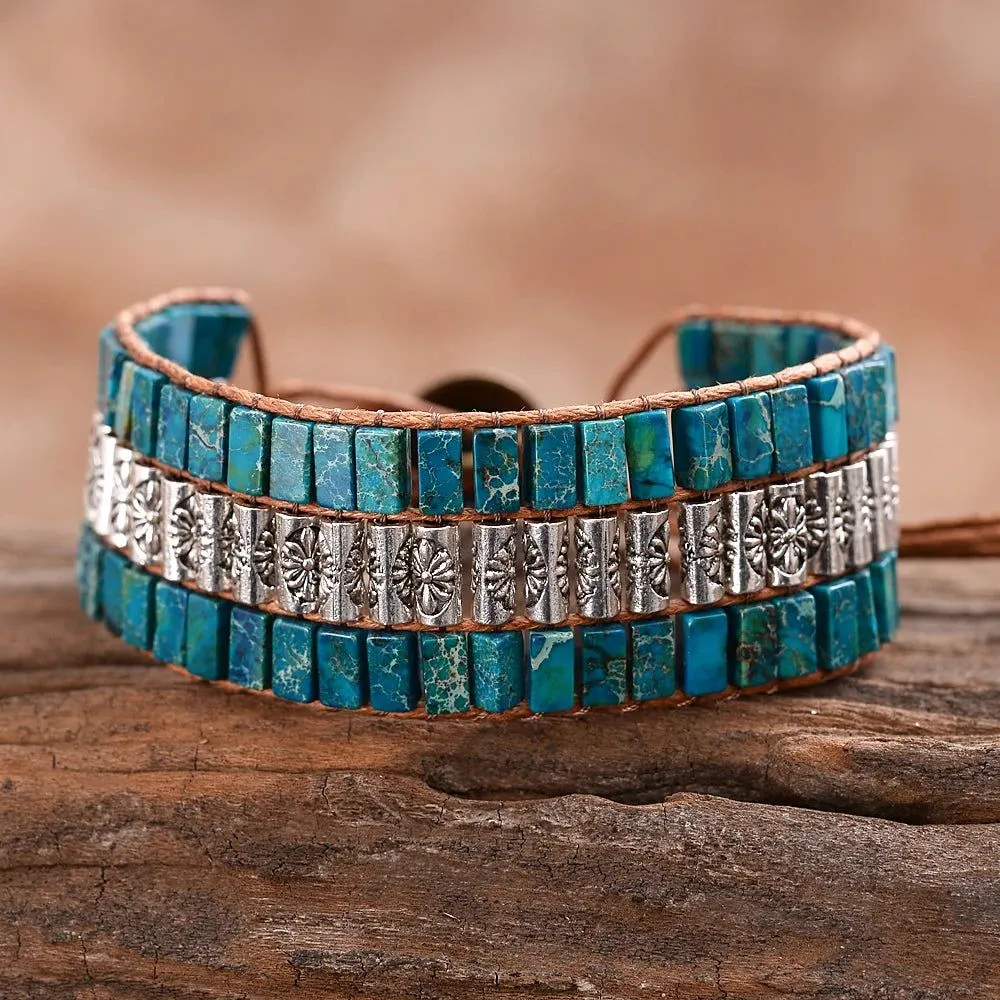 Single Wrap Stone Bracelet Crystal Bead Bracelets