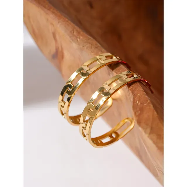 Sol Hoop Earrings - 18K Gold Coated
