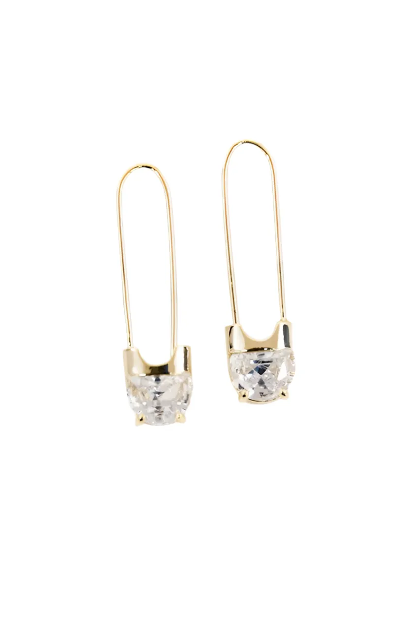 Sparkling Pin Hook Earrings