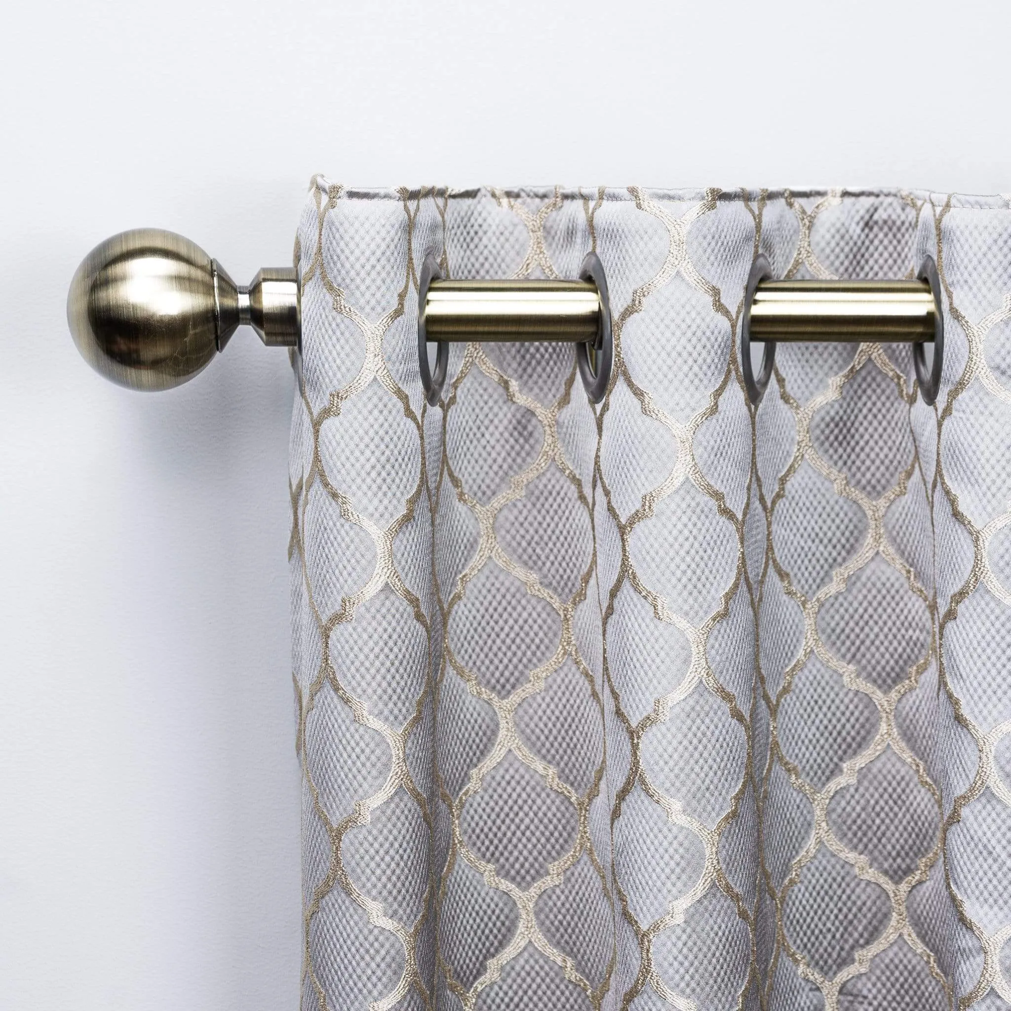 Speedy Nikola Antique Brass 28mm Curtain Pole
