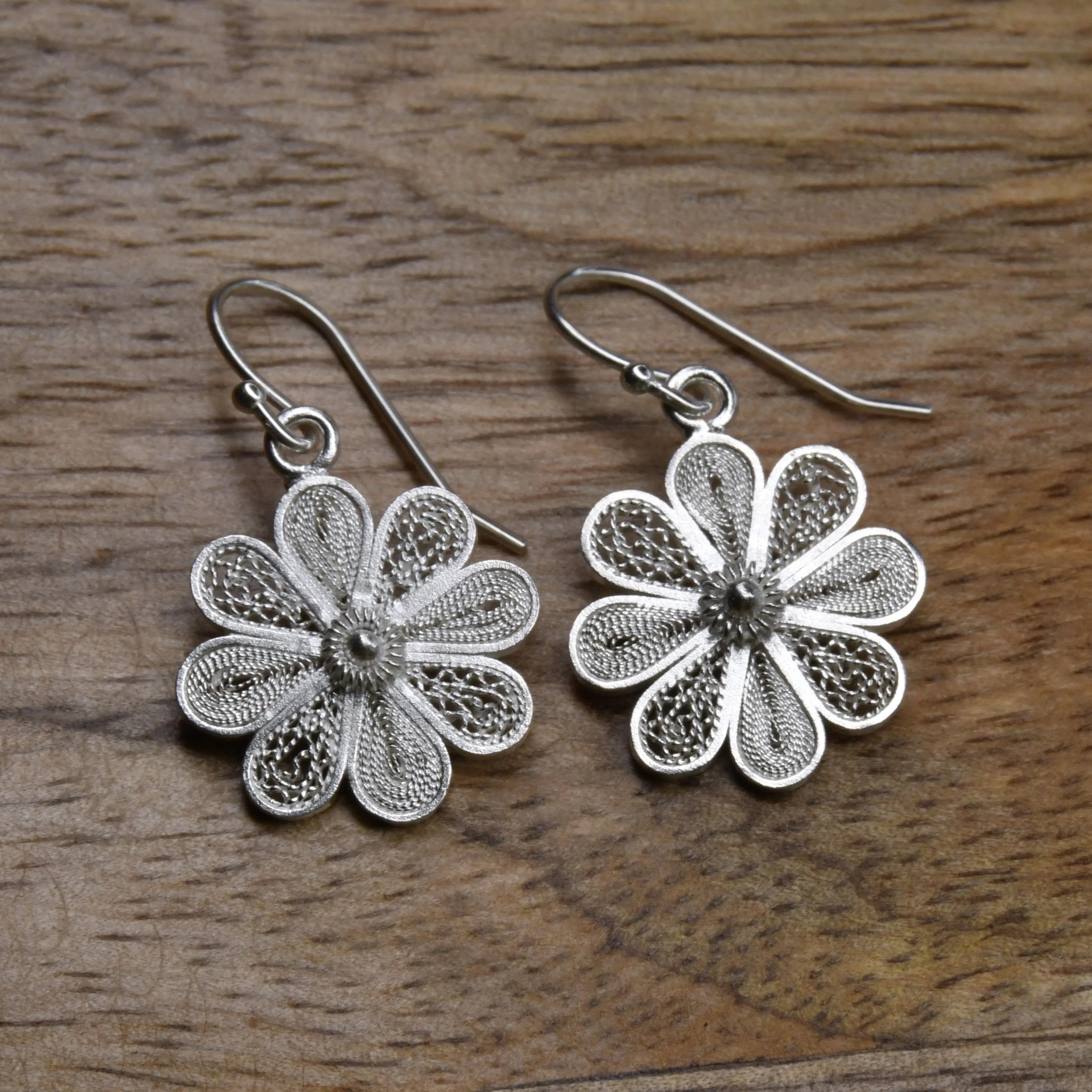STARBURST GOLD SMALL EARRINGS FILIGREE