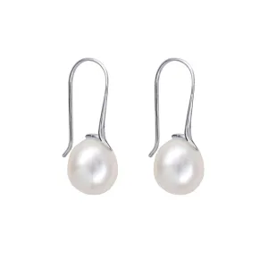 Sterling Silver Freshwater Pearl Drop Earrings