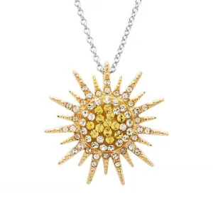 Sunburst Pendant in Sterling Silver