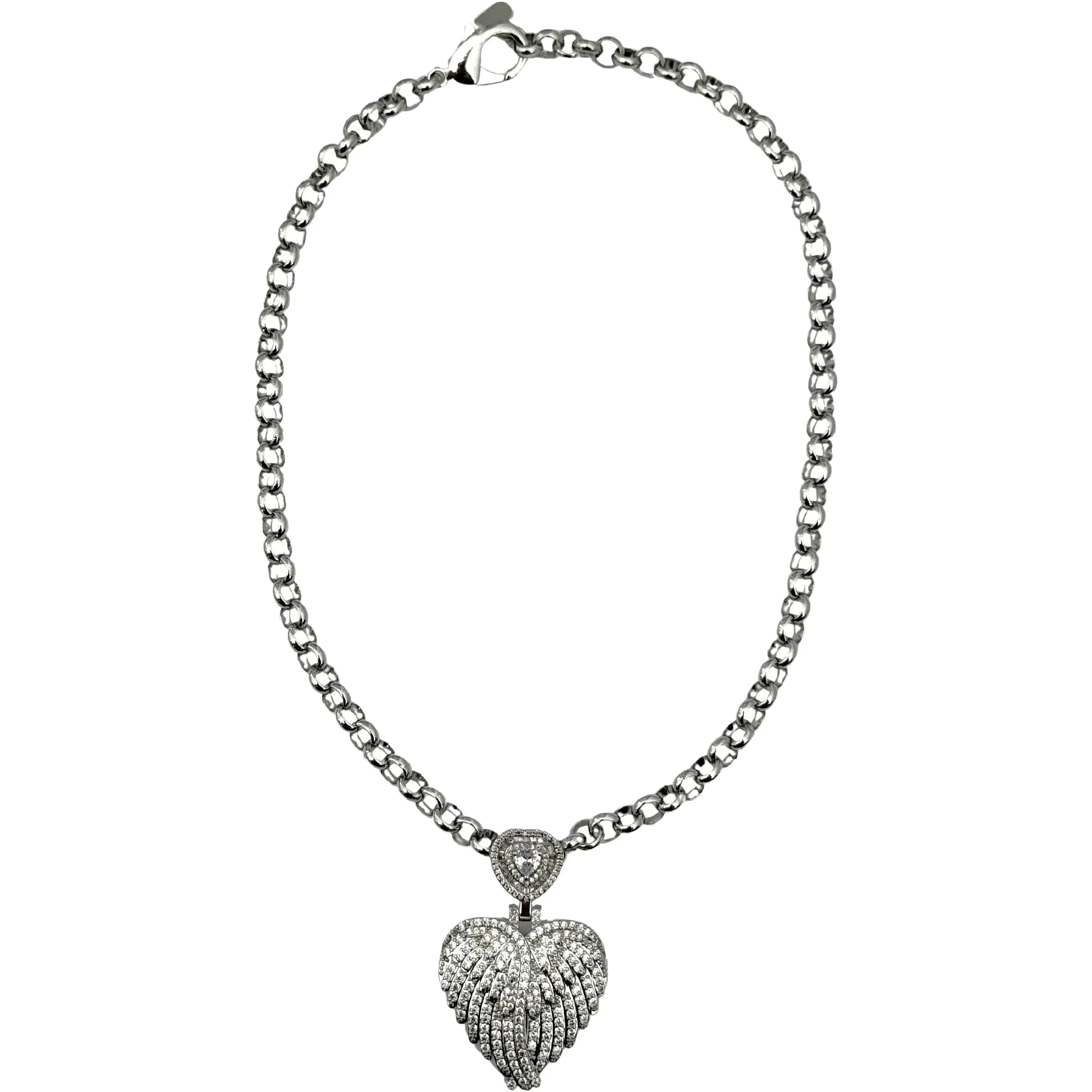 Taoromina Heart Necklace - Silver