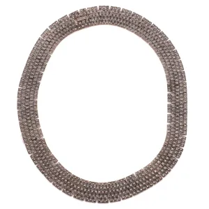 Theia Marcasite Choker Necklace 925 Sterling Silver Collar Natural Stones Handcrafted