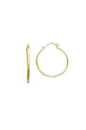 Thin Makiki Large Hoops 18k Gold