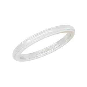 TIFFANY & CO. Estate Platinum Wedding Band
