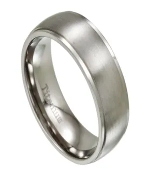 Titanium Wedding Ring for Men with Classic Domed Profile | 8mm