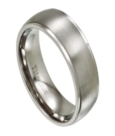 Titanium Wedding Ring for Men with Classic Domed Profile | 8mm