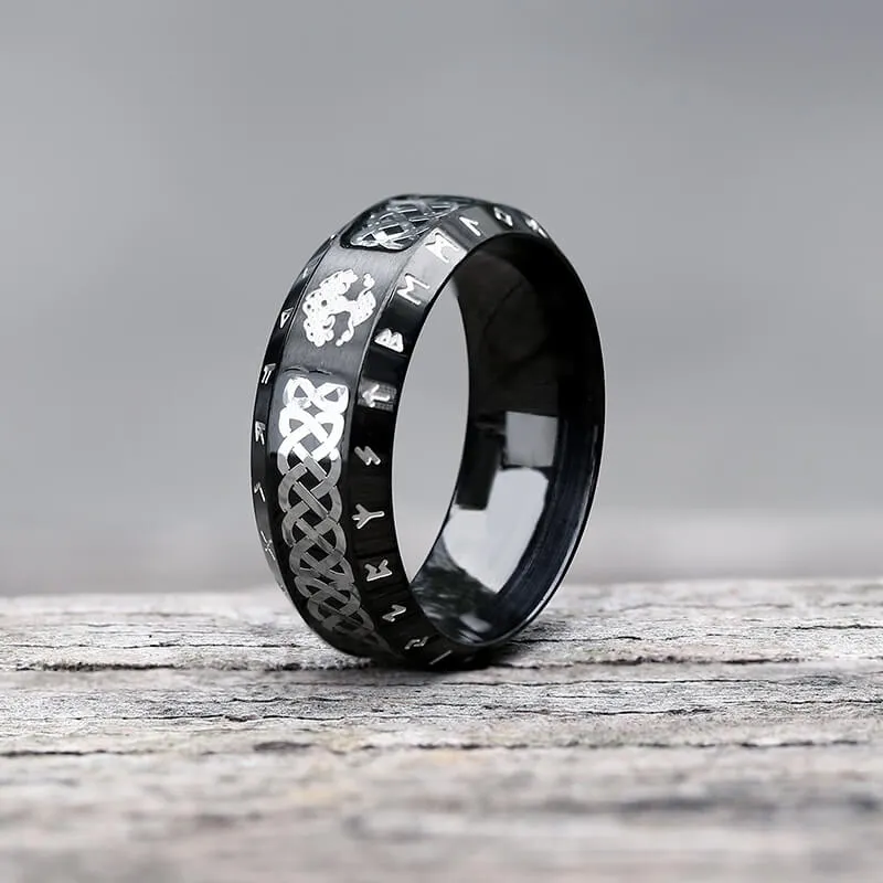 Tree Of Life Knot Stainless Steel Band Ring