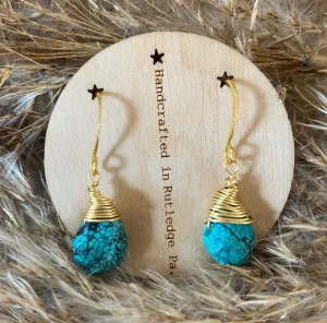 Turquoise Gold Wire