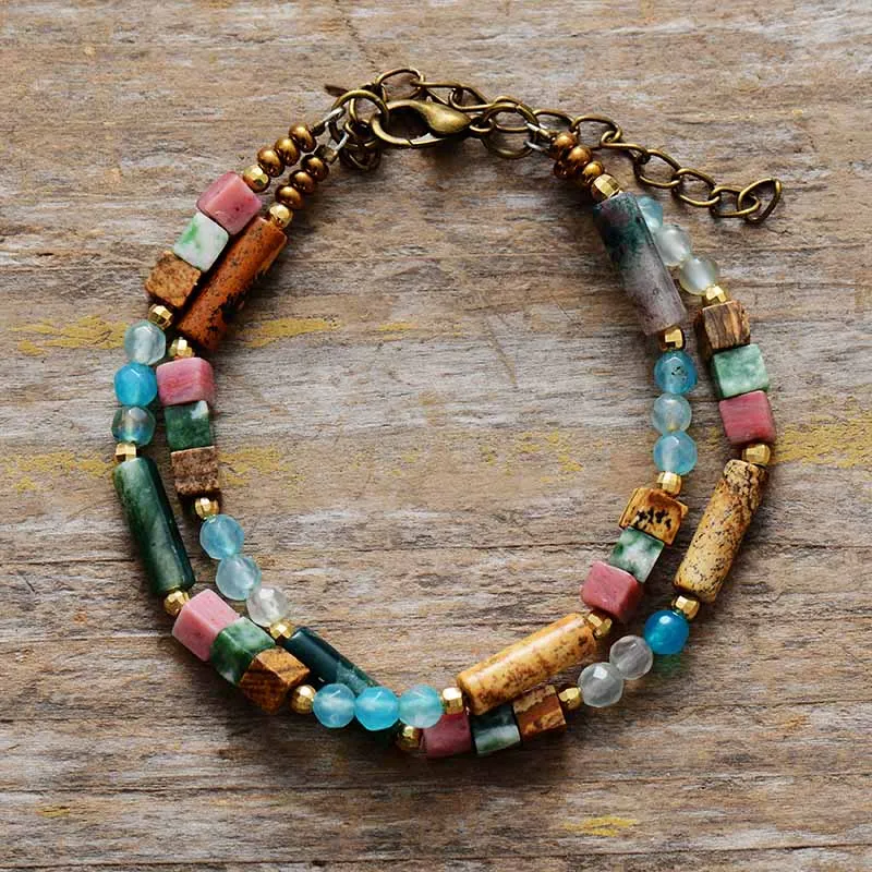 Two Strand Natural Stone Bracelets