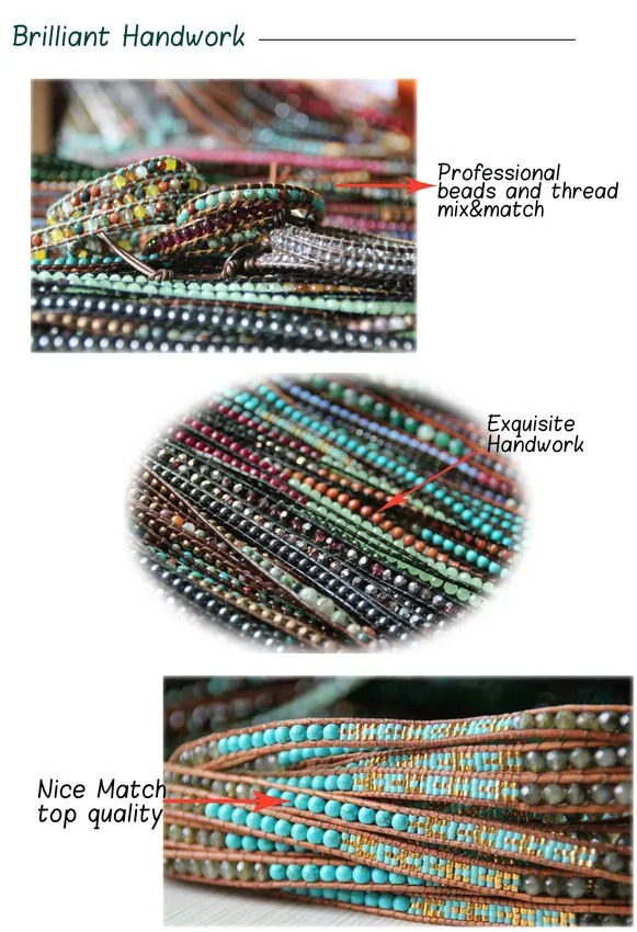 Two Strand Natural Stone Bracelets