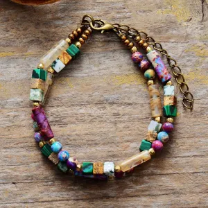 Two Strand Natural Stone Bracelets