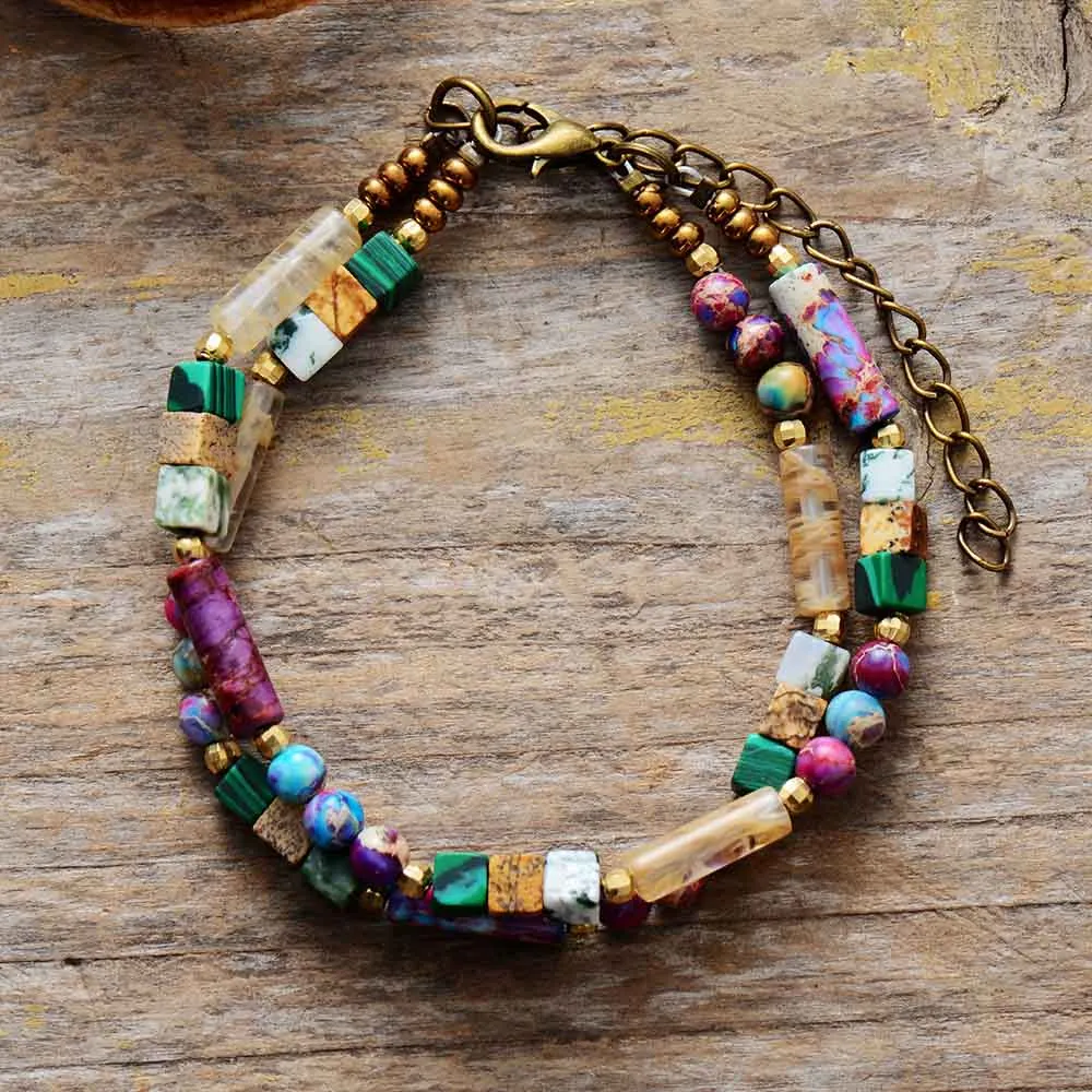 Two Strand Natural Stone Bracelets