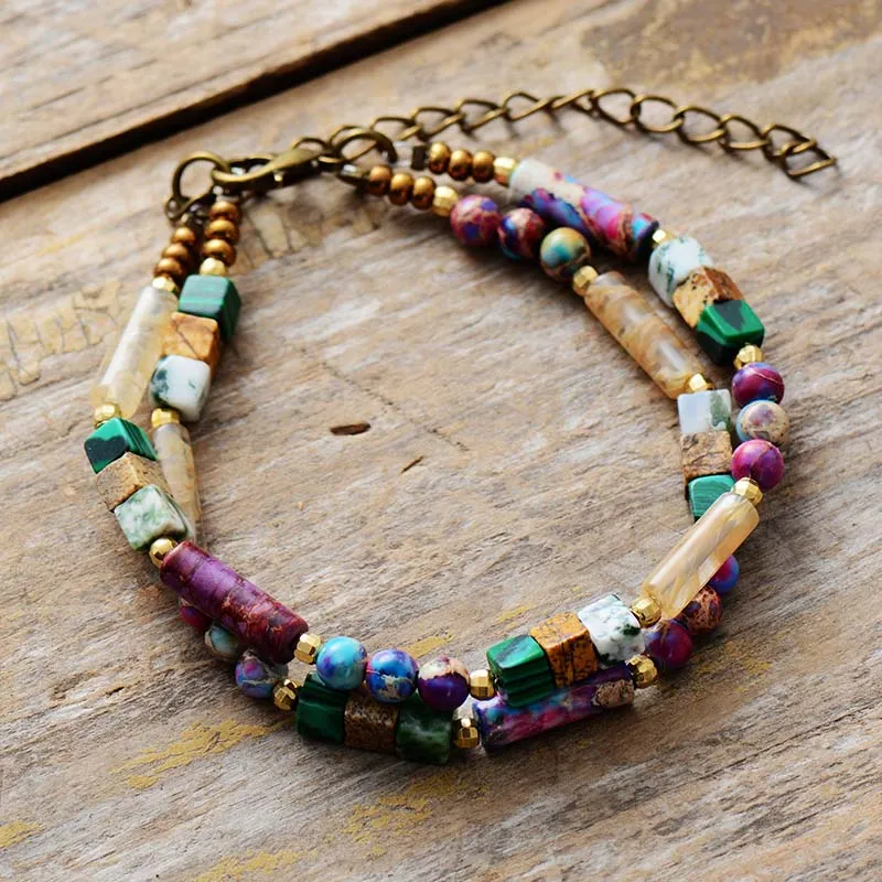 Two Strand Natural Stone Bracelets