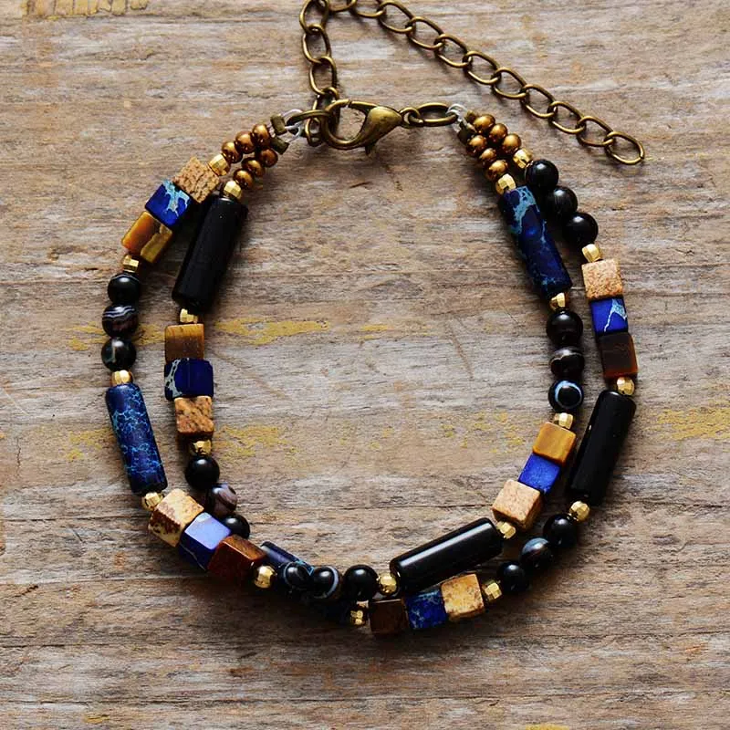 Two Strand Natural Stone Bracelets