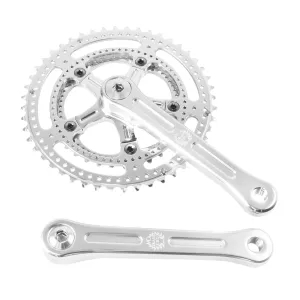 Velo Orange Grand Cru Drillium 110 Fluted Double Crankset