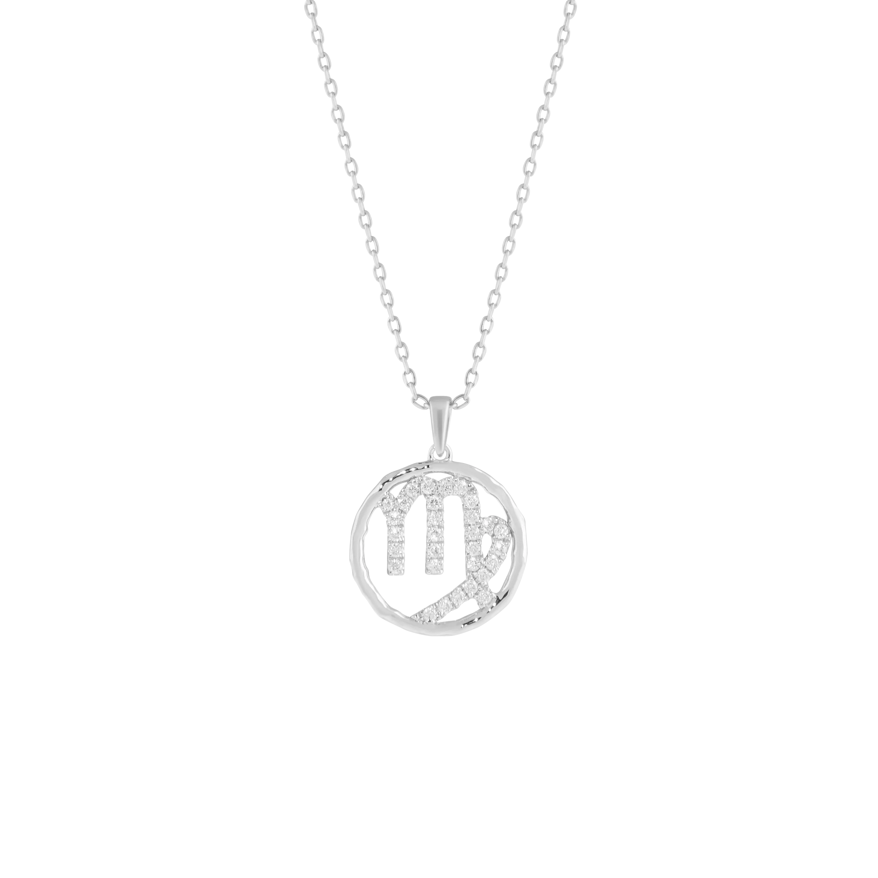 Virgo medallion pendant necklace