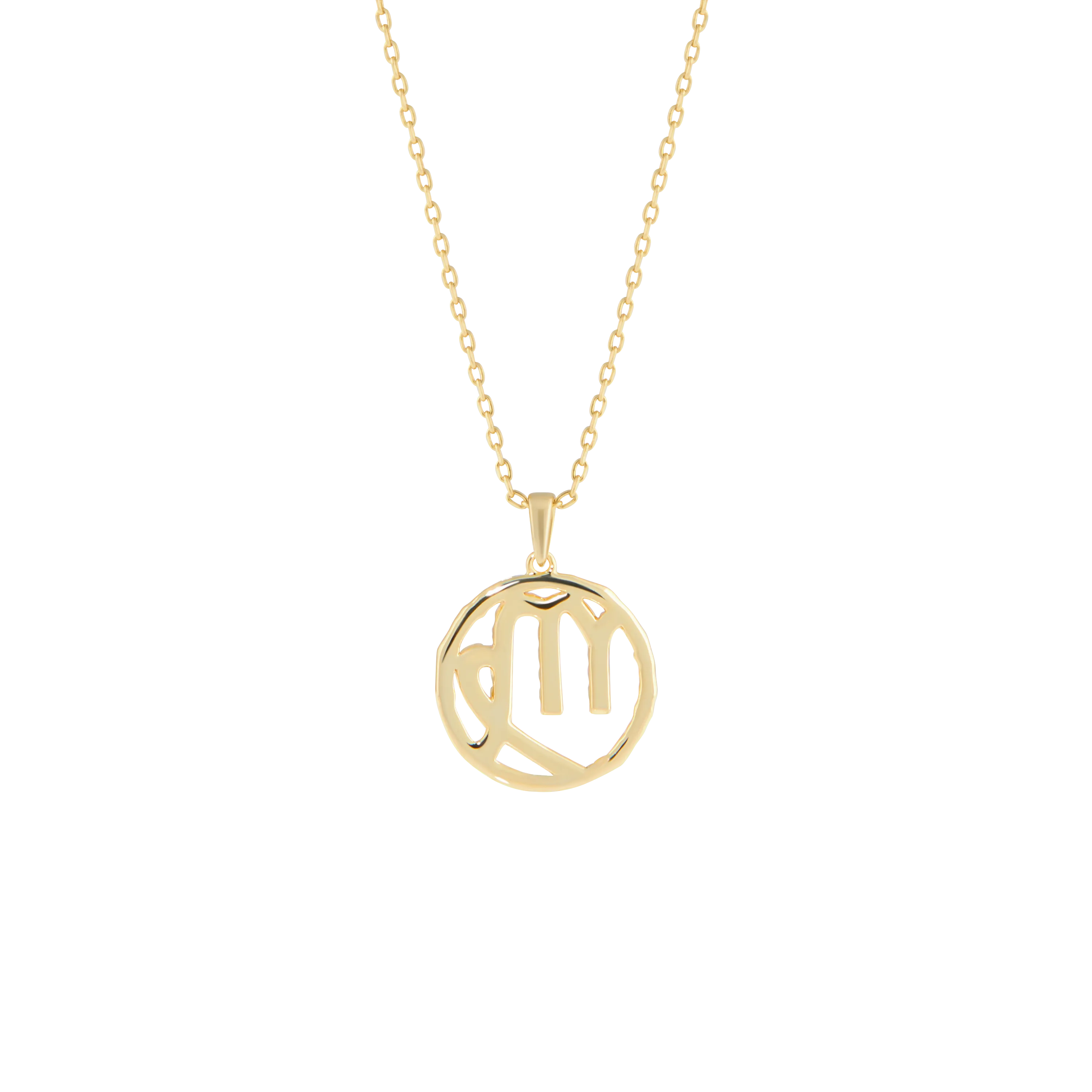 Virgo medallion pendant necklace