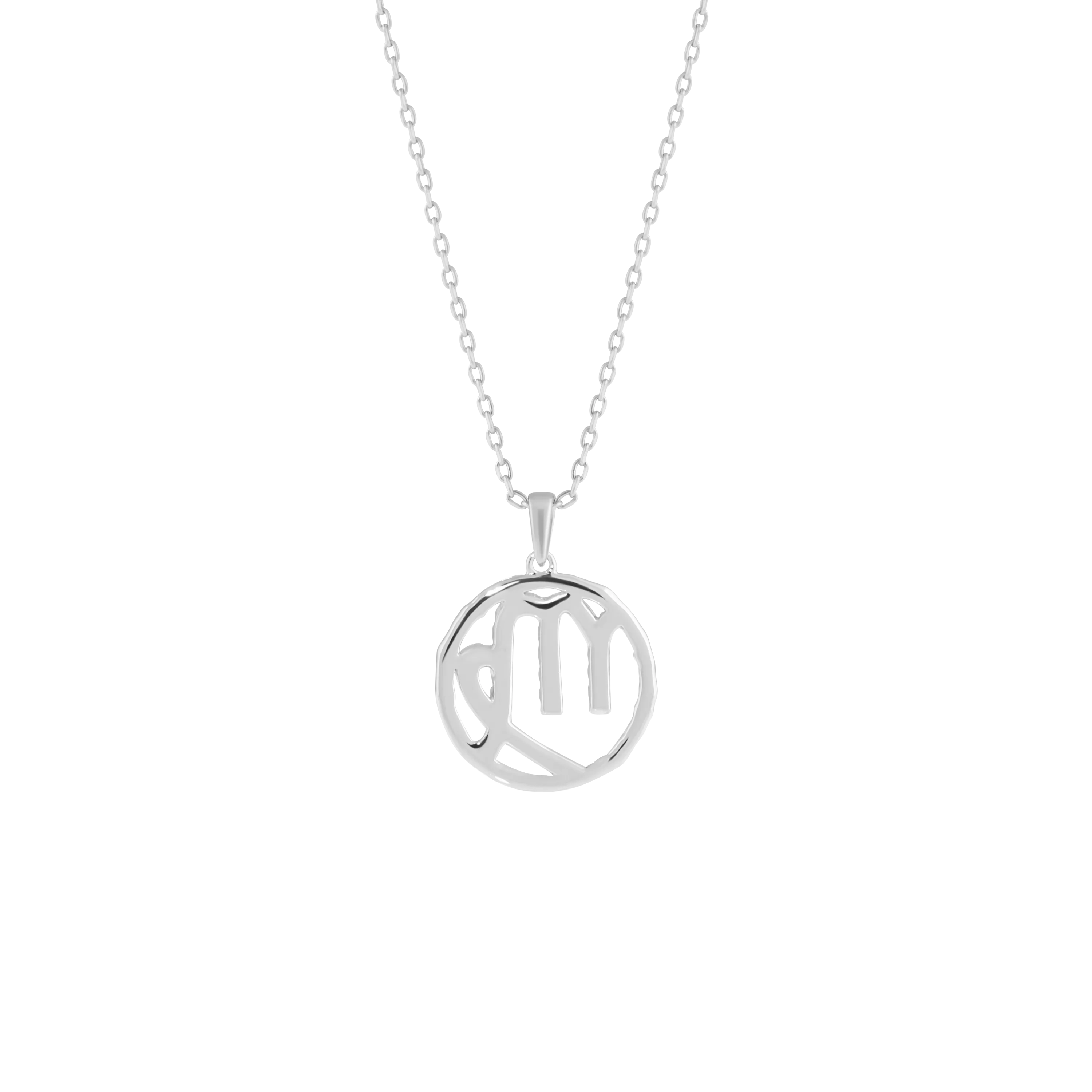 Virgo medallion pendant necklace