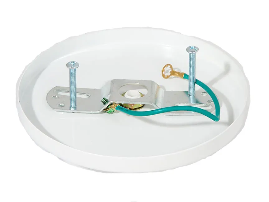 White Modern Shallow Canopy and Canopy Kits