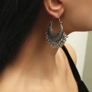 Wholesale   Retro Hollow Geometric Tassel Earrings  Distinctive Earrings
