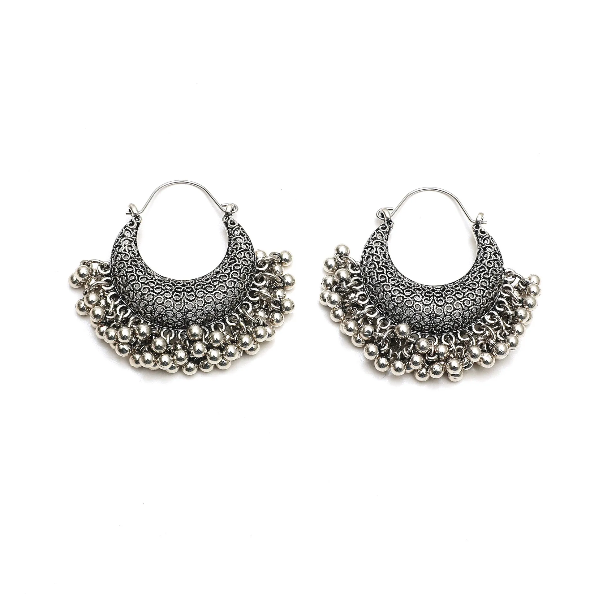 Wholesale   Retro Hollow Geometric Tassel Earrings  Distinctive Earrings