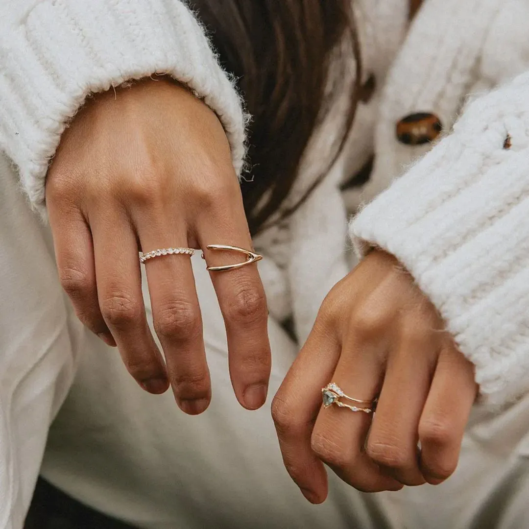 Wishbone Ring (14K Gold)