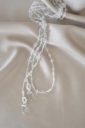 Xander Kostroma -Clear Quartz Wrap Necklace (150cm) –Unique Healing Stone –Perfect for those seeking to Boost Immunity & Restore Balance
